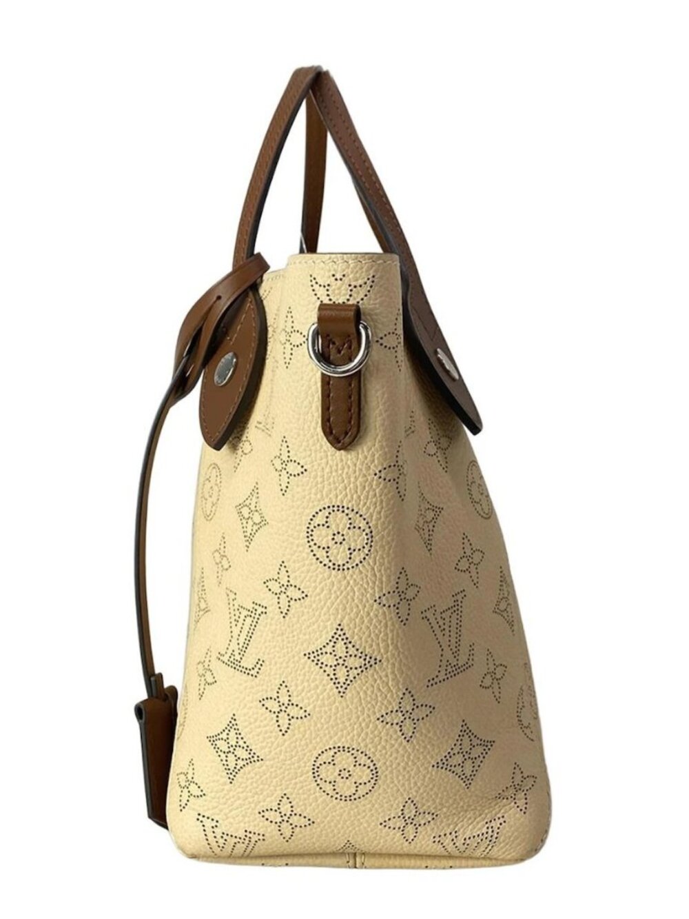 LOUIS VUITTON Hina PM M51950 Creme Mahina DR1179/RFID verified Tote Bag - Picture 4 of 15
